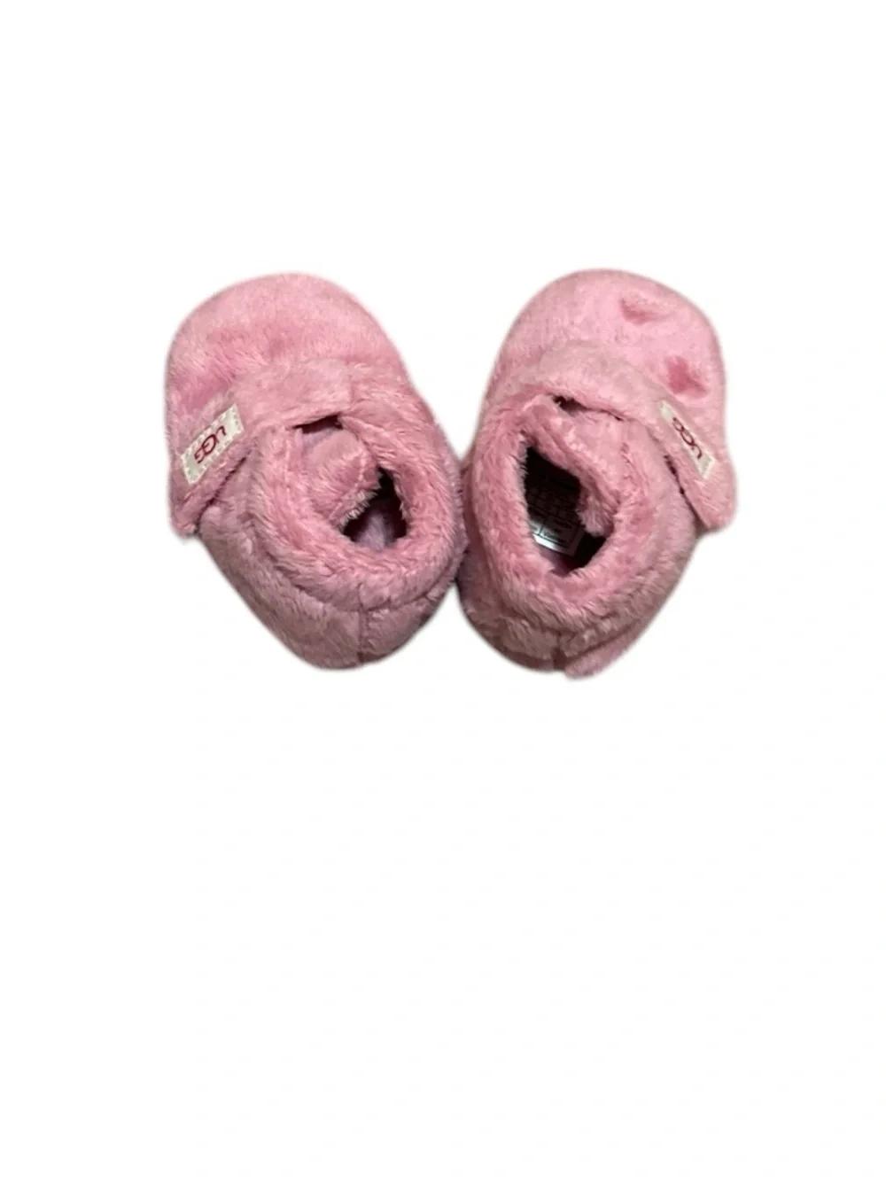 UGG Bixbee Bootie Fuzzy Soft Boots Shoes Pink Fleece- Infant Girls'